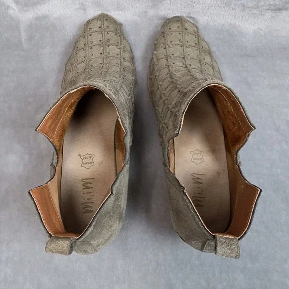 Mi.iM Boots Size 9M Green LAVIN Textured Chelsea Pull On Ankle Booties Boho-chic - Picture 6 of 10